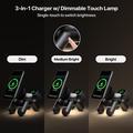 Caricabatterie wireless magnetico D6 3-in-1 a forma di cane robot per iPhone, Apple Watch e AirPods - Nero