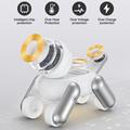 Caricabatterie wireless magnetico D6 3-in-1 a forma di cane robot per iPhone, Apple Watch e AirPods - Bianco