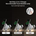 Caricabatterie wireless magnetico D6 3-in-1 a forma di cane robot per iPhone, Apple Watch e AirPods - Bianco