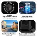 D7 Telecamera frontale 1080p con sensore intelligente, scheda di memoria da 32GB - Nero