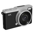 D72 Fotocamera digitale portatile 4K con zoom 16X, scheda di memoria da 32GB - Nero