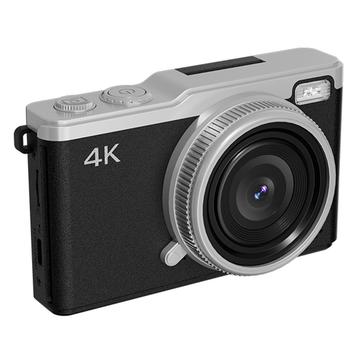 D72 Fotocamera digitale portatile 4K con zoom 16X, scheda di memoria da 32GB - Nero