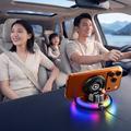 Caricabatterie wireless D9 da 15W con supporto per auto e luce RGB