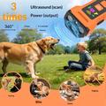 D900 - Repellente ad ultrasuoni per cani 6 in 1 e dispositivo di addestramento antiabbaio - Nero