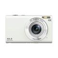 DC402-AF 4K Kids 48MP Digital Camera Auto Focus 16X Digital Zoom Vlogging Camera for Teens - Bianco