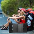 Pannello solare pieghevole DE-60 da 60W con caricabatterie per escursioni con lo zaino, trekking e campeggio - Nero