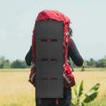 Pannello solare pieghevole DE-60 da 60W con caricabatterie per escursioni con lo zaino, trekking e campeggio - Nero