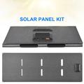 Pannello solare pieghevole DE-60 da 60W con caricabatterie per escursioni con lo zaino, trekking e campeggio - Nero