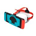 DEVASO Cuffie VR per console di gioco Nintendo Switch Occhiali VR con fascia in plastica a dissipazione di calore - Bianco / Blu