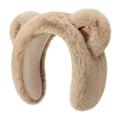 DEZ45 Fascia / paraorecchie invernale in peluche con orecchie di orso