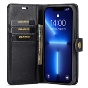 Custodia a Portafoglio Staccabile DG.Ming per iPhone 15 Pro Max - Nera