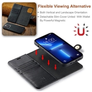 Custodia a Portafoglio Staccabile DG.Ming per iPhone 15 Pro Max - Nera