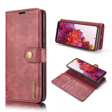 Custodia a Portafoglio Staccabile DG.Ming per Samsung Galaxy S20 FE - Vino Rosso