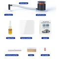 Kit fai da te per riparare le crepe sul parabrezza dell\'auto con pompa ad aria e strumento a vuoto