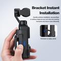 Supporto magnetico multifunzionale per DJI Osmo Pocket 4 - Filettatura da 1/4" - Nero