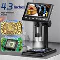 Microscopio digitale DM7D-B1 da 4.3" con ingrandimento da 500x a 1000x - Nero
