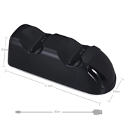 DOBE TP4-889 Dock di ricarica Base di ricarica a doppio supporto per controller PS4 / PS4 Slim / PS4 Pro Dualshock