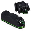 DOBE TP4-889 Dock di ricarica Base di ricarica a doppio supporto per controller PS4 / PS4 Slim / PS4 Pro Dualshock