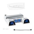 DOBE TP5-3532D Supporto di raffreddamento e stazione di ricarica per doppio controller per Sony PlayStation 5 Slim/5 Pro
