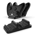 DOBE TYX-532X Per Xbox Serie S / X Controller Charging Dock Supporto di ricarica per gamepad doppio con doppio pacco batteria - Nero