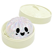 Giocattolo antistress morbido Dowmoo a forma di gnocchetto di Halloween con scatola a vapore - Fantasma bianco