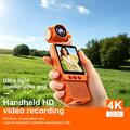 DV09: videocamera tascabile 4K con connessione Wi-Fi e obiettivo girevole, da agganciare - Arancione