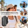 DV200 2.7K action cam con clip da cappello e controllo tramite app - Nero