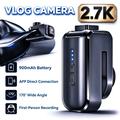 DV200 2.7K action cam con clip da cappello e controllo tramite app - Nero