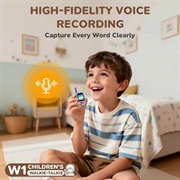 Walkie-talkie video per bambini DW1 con lettore MP3 - 2 pezzi - Viola / Verde