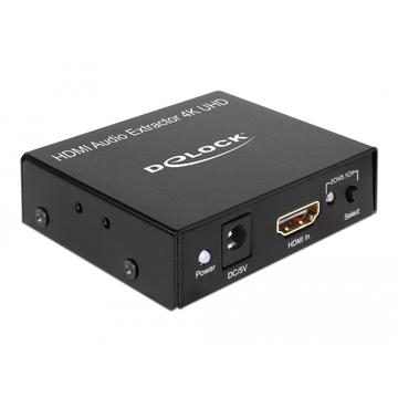 Estrattore audio HDMI DeLock - 4K @ 30Hz - Nero