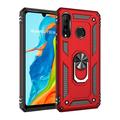 Custodia ibrida per Huawei P30 Lite serie Defender - rossa