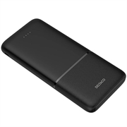 Power bank Deltaco da 10000mAh con ricarica rapida - Nero