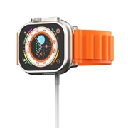 Caricabatterie wireless magnetico Deltaco per Apple Watch/Samsung Galaxy Watch - Bianco