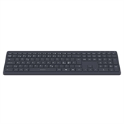 Tastiera wireless Deltaco TB-907 a forbice full-size con tasto AI - Layout nordico - Grigio scuro