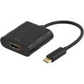 Adattatore da USB-C a HDMI di Deltaco - 4K/60Hz - Nero