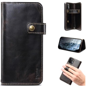 Custodia Portafoglio Qialino Classic in Pelle per Samsung Galaxy Note10+ - Nera