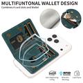Portafoglio staccabile con blocco RFID e portacarte MagSafe - Verde