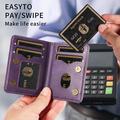 Portafoglio staccabile con blocco RFID e portacarte MagSafe - Viola