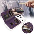 Portafoglio staccabile con blocco RFID e portacarte MagSafe - Viola