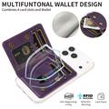 Portafoglio staccabile con blocco RFID e portacarte MagSafe - Viola