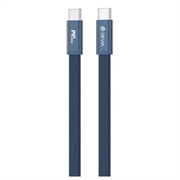 Cavo USB-C intrecciato in metallo piatto Devia Ultra3 da 240W - 1.5m