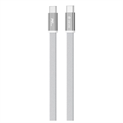 Cavo USB-C intrecciato in metallo piatto Devia Ultra3 da 240W - 1.5m