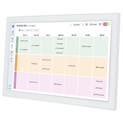 Agenda digitale per la famiglia con display touchscreen - 15.6" - Bianco
