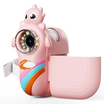 Microscopio portatile per bambini Dinosauro - Rosa