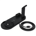 Docking Station with QI Wireless Charger UD15 - Black