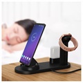 Docking Station with QI Wireless Charger UD15 - Black