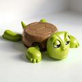 Portabicchieri "Tartaruga divertente" Dowmoo 3D - Verde / Marrone