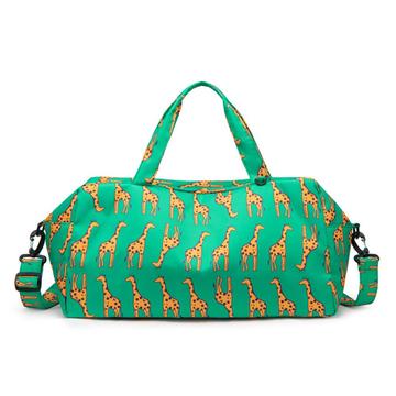 Borsa da viaggio impermeabile con separazione tra asciutto e bagnato - Verde / Giraffa