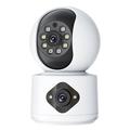 Telecamera di sicurezza WiFi a doppio obiettivo da 4 MP con tracciamento a 360 e audio bidirezionale