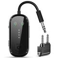 Adattatore audio Bluetooth 2 in 1 Dual Link per aereo, auto e casa - Nero